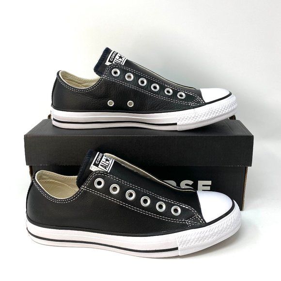 Converse Chuck Taylor AS SLIP Leather Black Women's Size 164976C - Picture 2 of 9